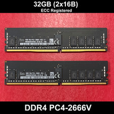 32GB 2X16GB DDR4 SK HYNIX 1RX4 PC4-2666V ECC REG SEVER RAM