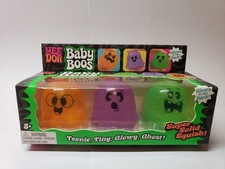 Schylling NeeDoh Baby Boos Teeny Tiny Glowy Ghost Squish Set 26061NAB Authentic
