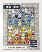 Fancy Forest Elizabeth Hartman Animals Quilt Sampler Pattern Book #FH-023 New