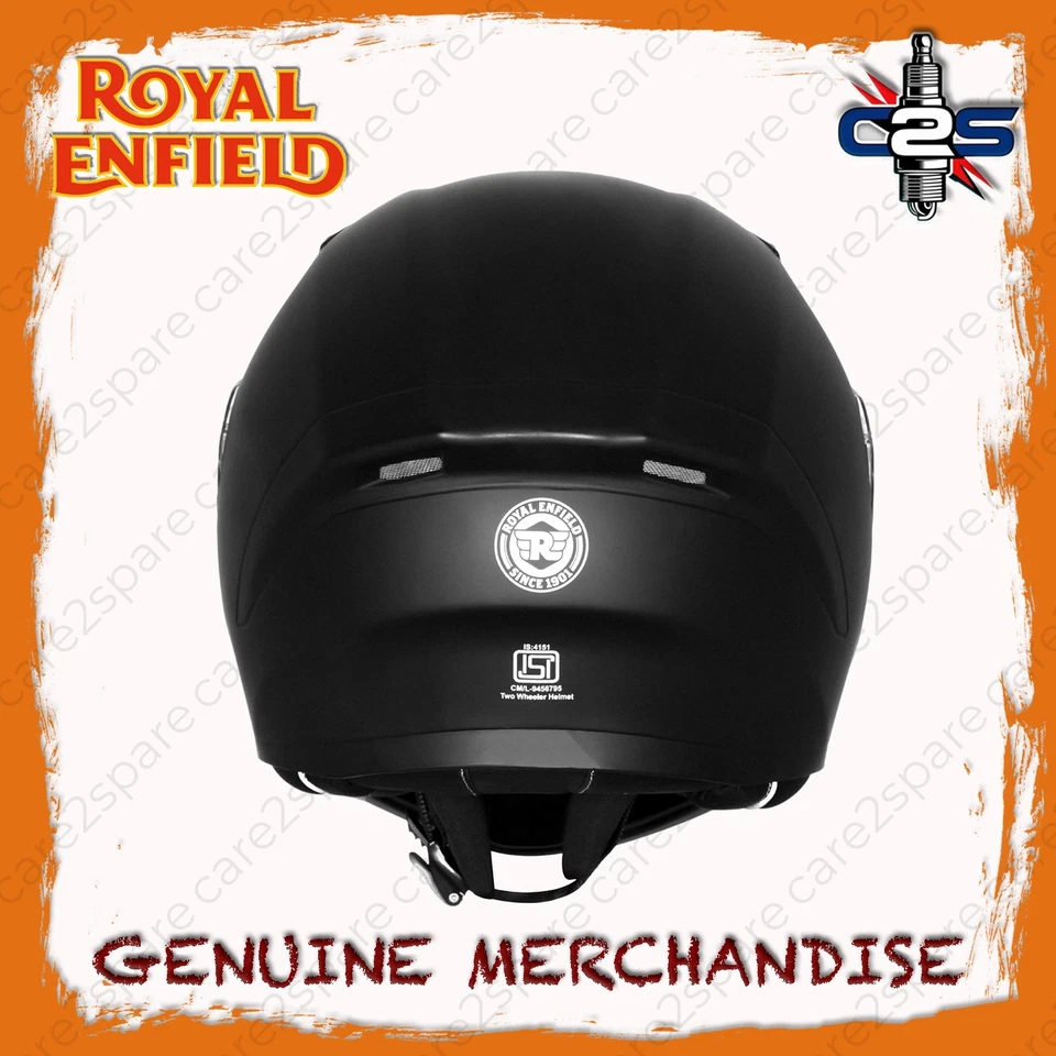 Casco negro modular Royal Enfield Adroit con visera tratada UV y forro EPS Foto 4 de 4