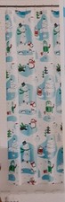 Christmas Fabric Shower Curtain Snowmen, Penguin, Polar Bears, Igloos  Trees