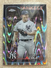 2024 Topps Chrome Gerrit Cole RayWave Refractor #164 New York Yankees