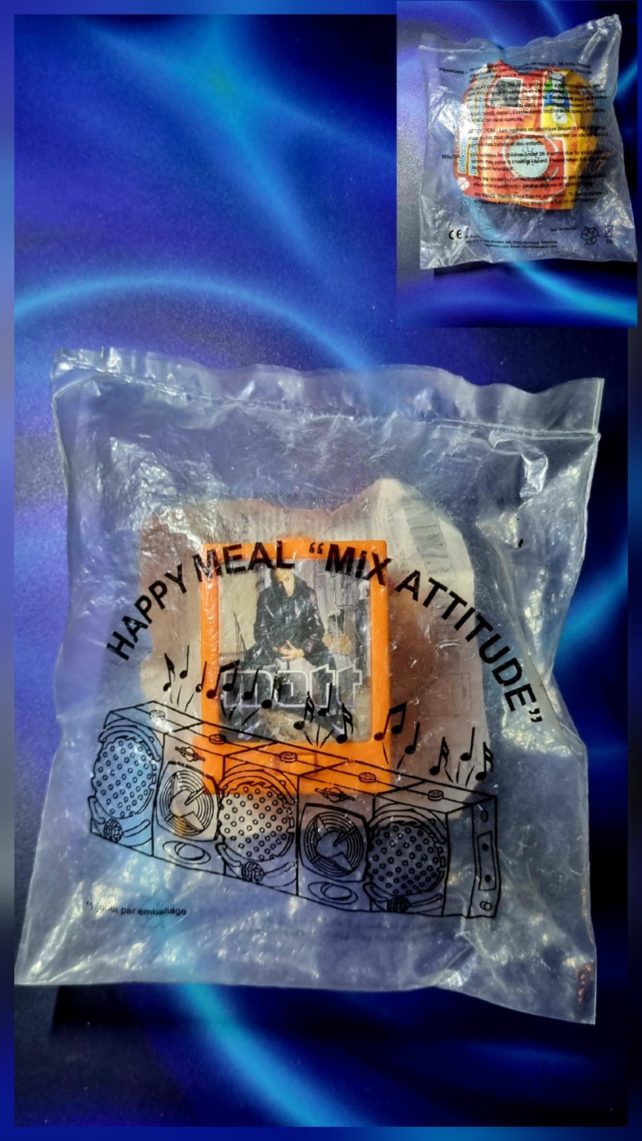 Matt Enceinte Orange McDonald's 2005 objet Happy Meal rare de collection