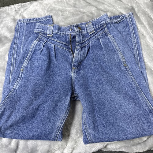 Girls Vintage Lee Pleated Jeans. Size 14 Slim - Picture 1 of 3