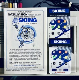 INTELLIVISION 4 GAME LOT BASEBALL/BOWLING /SKIING +2 OVERLAYS EACH +NHL HOCKEY!