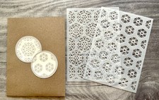 Schablone Stencil Blumenmuster 2er Set Hintergrund Scrapbooking Kartengestaltung