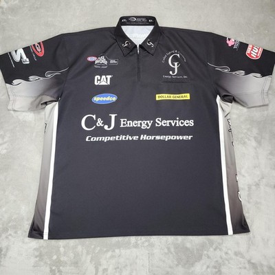 Vandergriff Apparel Group Polo Shirt Mens 4XL Black Racing Short Sleeve Jersey