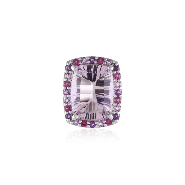 Cavill Lavendel Amethyst AnhäNger 9,5Ct Platinierter 925 Silber Echtschmuck-image