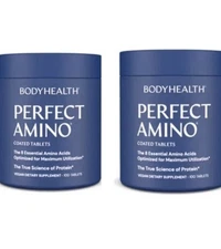 2 Pack BodyHealth - Perfect Amino - 100 Tablets - Essential Amino Acid Ex6/28