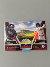 2024 Bowman Chrome Jose Perdomo / Luis Guanipa International Impact #II-3 Braves