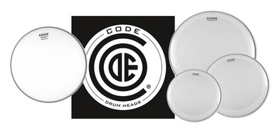 CODE Drumheads Generator Clear AmericanFusion 10'', 12'', 16'' + 14''