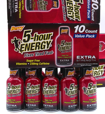 20- 5-Hr Energy Xtra Strength Sugar Free Berry, 1.93 Fl. Oz. Each, Exp. 9/27
