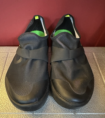Oofos OOmg Low Recovery Shoes Mens 13 Black Slip On Comfort Sneakers Lightweight - Picture 2 of 19