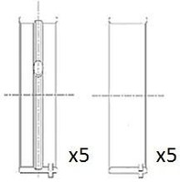 Fai Autoparts Kurbelwellenlager BM1047-050 FüR MERCEDES-BENZ