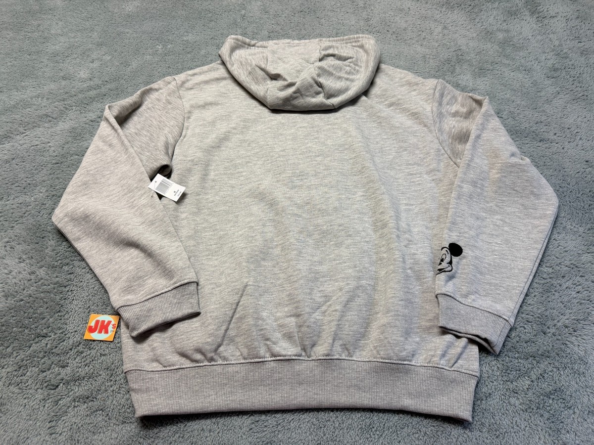 Gray Medium Adult Hoodie Sign Peace Disney NEW グレー ウィンドブレーカー AHEAD ミッキーマウス Mickey WDW Mouse メンズウェア