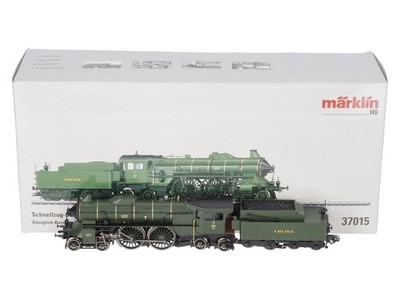 Marklin 37015 HO K.Bay.Sts.B. Class S 2/6 Steam Express Loco. & Tender, ERA I LN