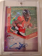 2018 Panini Elite Courtland Sutton RC, Turn of the Century, Purple Rookie,#/25 