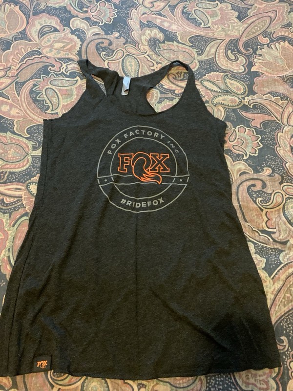 Fox Factory Black Women’s Logo Tank Top Size Small