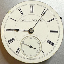 * 1892  18S HAMPDEN GLADIATOR  M 3  9J OF LS POCKET WATCH Movement  Parts  P11