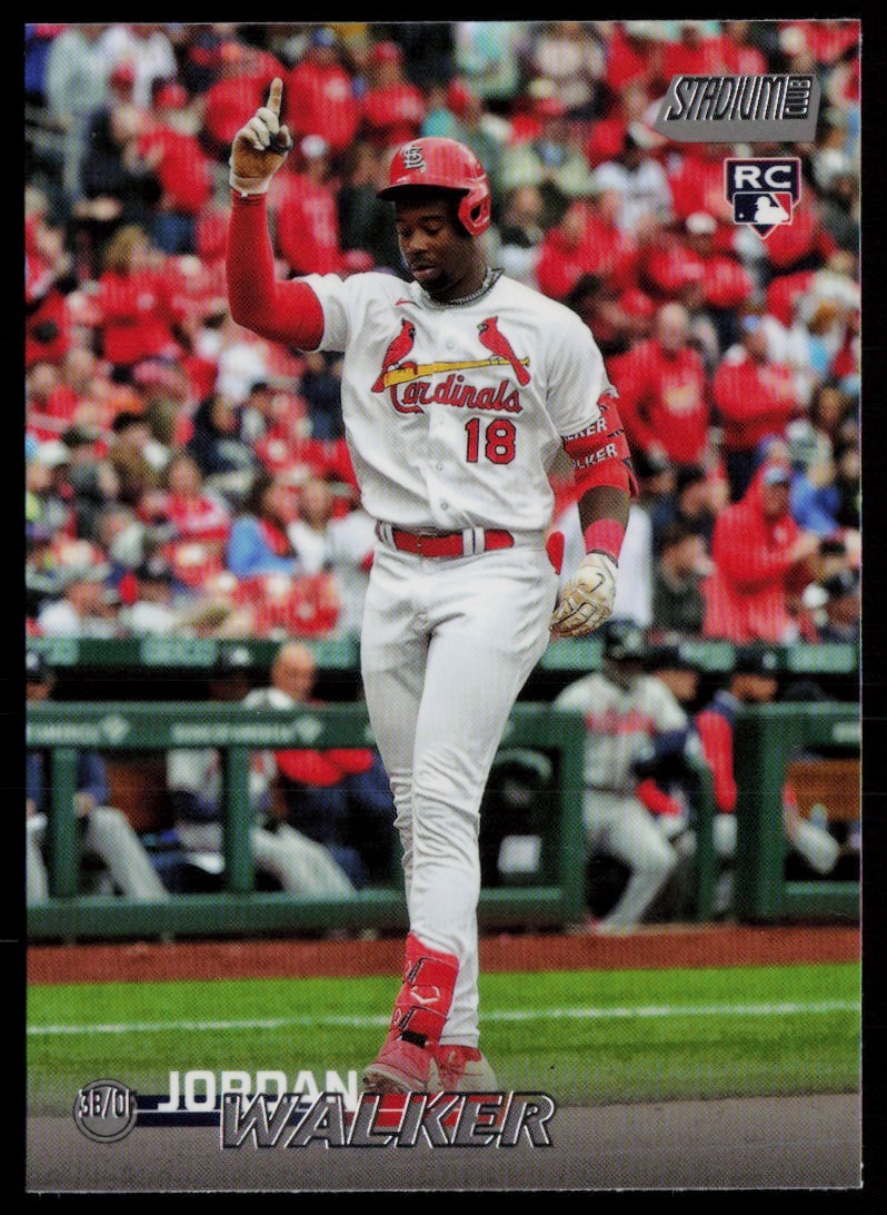 JORDAN WALKER 2023 STADIUM CLUB RC ST. LOUIS CARDINALS #164