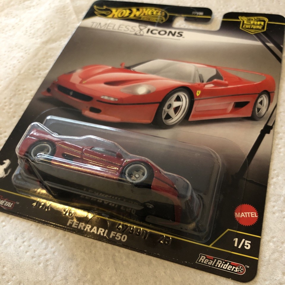 Hot Wheels Premium Ferrari F50 Rossa - Serie Car Culture Timeless Icons 2025 - Scala 1:64 - Foto 3