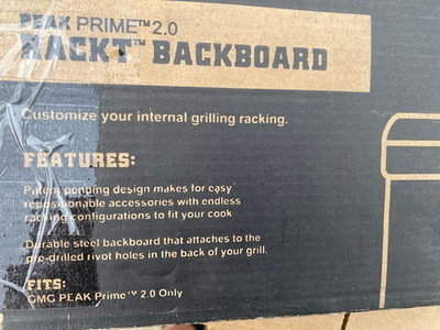 Green Mountain Grills RACKT Backboard Base Fits Peak Prime 2.0 Grills GMG-6050