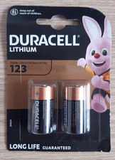 Duracell CR123 CR123A 123 3V Lithium Power Photo Battery Long Life Long Expiry