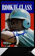 1996 Collector's Choice #446 Edgar Renteria RC Auto Signed IP Florida Marlins