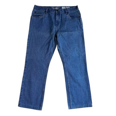 Wrangler Hero Denver Jeans Herren W40 L31 Blau Straight Fit Denim Hose
