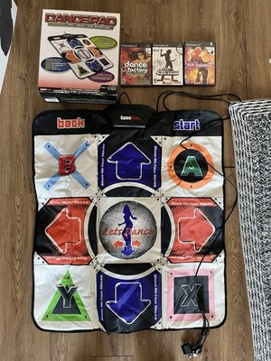 GameStop Lets Dance Universal 3-in 1 Dance pad PS2 XBOX GameCube BB-032 W/ Games