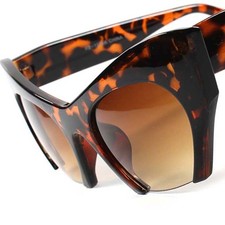 Tortoise Stylish Stunning Luxury Classy Vintage Retro Womens Cat Eye Sunglasses
