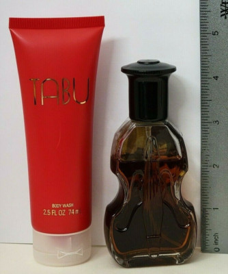TABU for WOMEN Tabu Body wash 2.5 fl oz + 1 Tabu Cologne Low-Filled FREE)