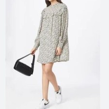 NWT Scotch & Soda Floral Flowy Smocked Long Sleeves Mini Sheath Dress Medium