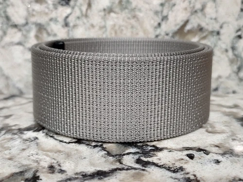 GRIP6 BELT - TITANIUM SILVER 55 INCH / 47 WAIST - MIDWEIGHT - 1.5 WIDE FOR MEN