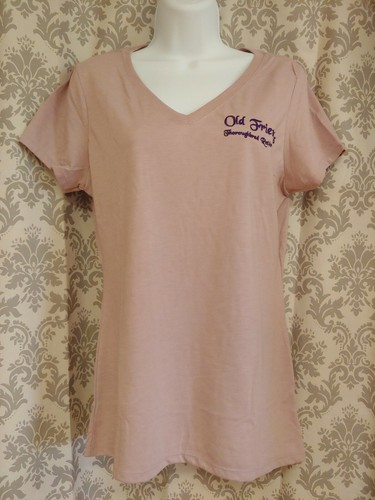 OLD FRIENDS LADIES' V-NECK T-SHIRT - Picture 10 of 12