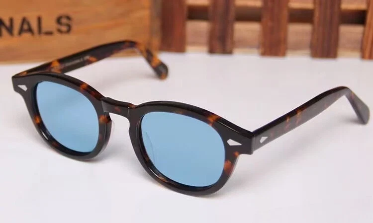 MOSCOT LEMTOSH Sunglasses Women Oval Frame Blue Lens Sunglasses Men New - Image 2 of 4