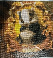 completed diamond painting finished