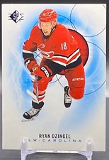 2020-21 Upper Deck SP Authentics #73 RYAN DZINGEL Carolina Hurricanes Blue