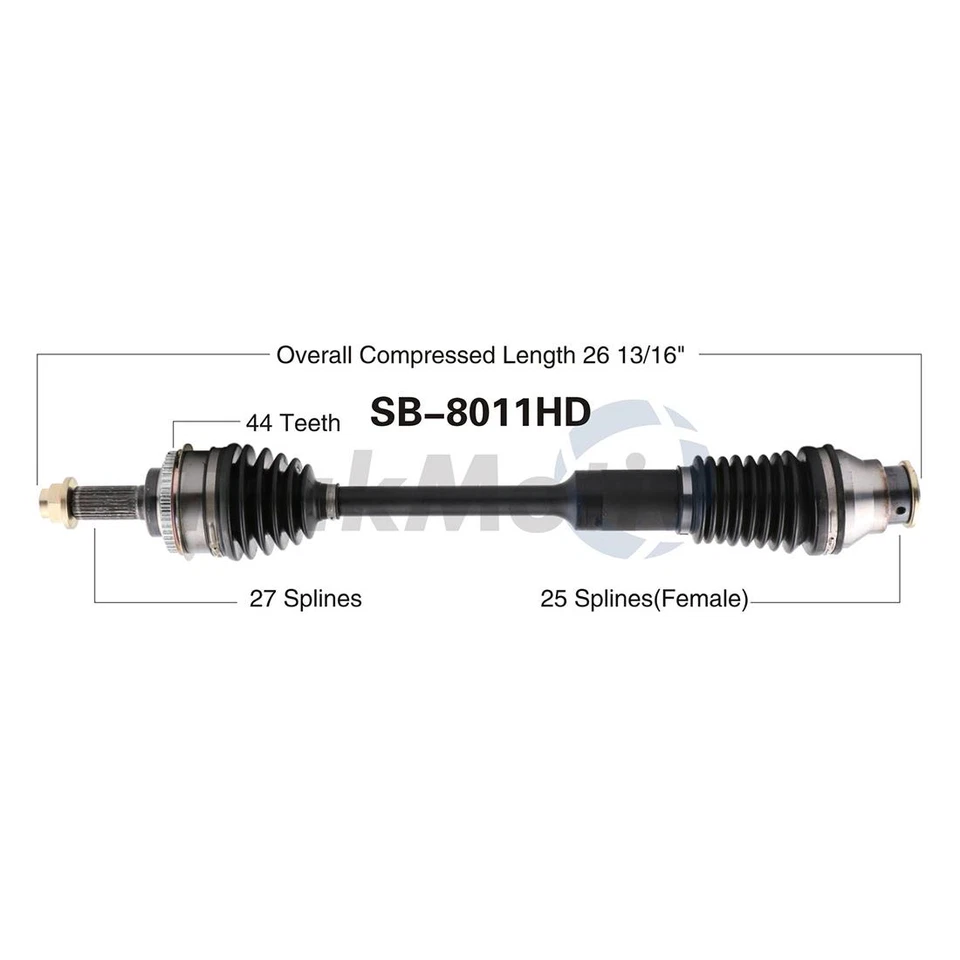 Eje Surtrack CV eje CV articulación delantera 2X para Subaru Legacy 1999 automático trabajo pesado Foto 3 de 3