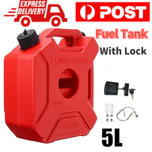 Spare 5L Jerry Can Fuel Tank Container Car Motorcycle Fuel Container W