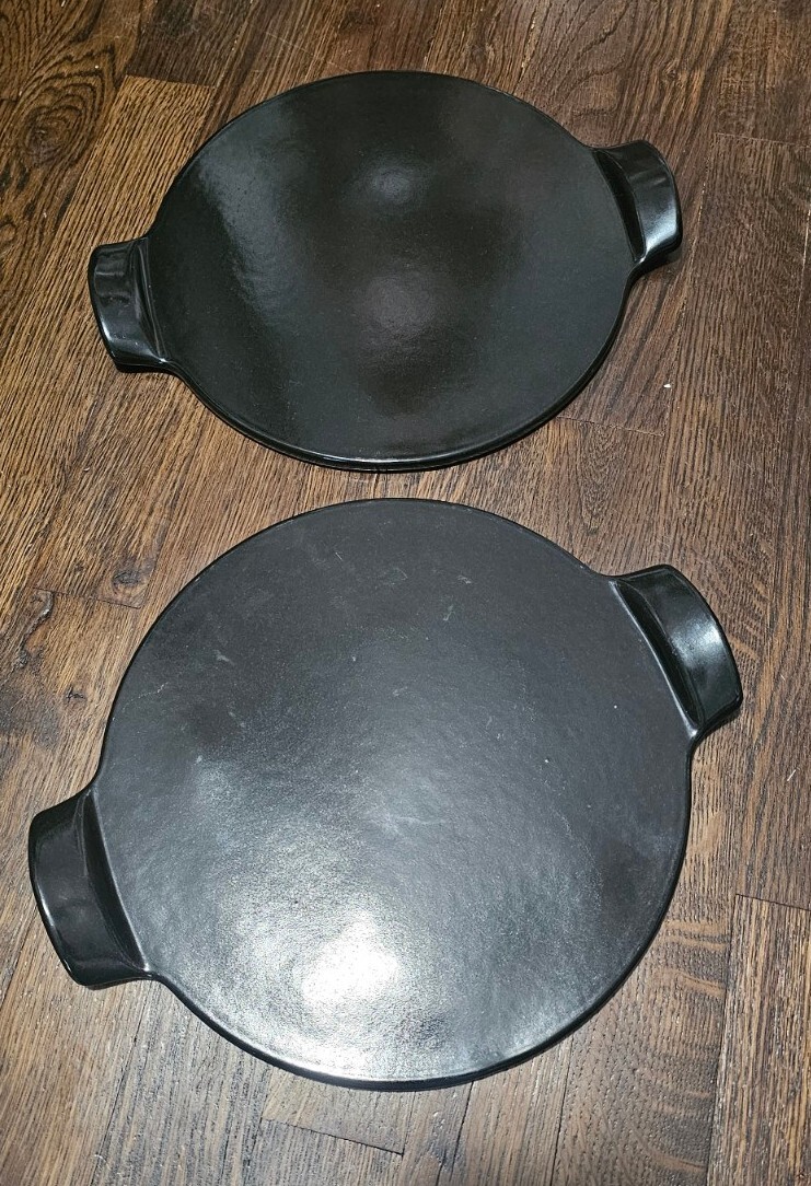 Emile Henry French Ceramic Pizza Stone 10" Set Of 2 eBay