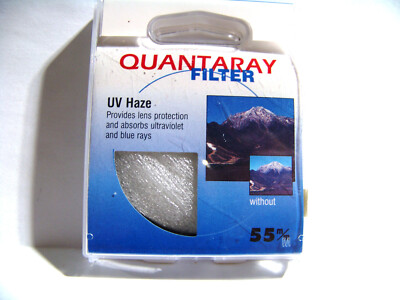 Quantaray UV Haze Multi-Coated  55 mm Filter - EUC