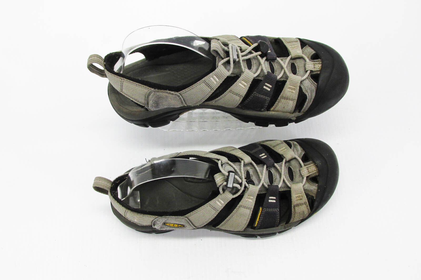 Scarpe sandali uomo Keen Newport H2 taglia 11M grigie sportive sportive usate vq