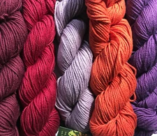 NWT Mirasol SAWYA Cotton/Alpaca/Silk Yarns Great Colors 92yd Peru