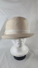 Vintage: 100 Wool RITZ Henry Pollak Hat Cream/Ivory