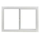 <!--F#f_0-->Left Hand Single Sliding Vinyl Window with Single Pane Glazed Glass 35.5x23.5<!--F/-->