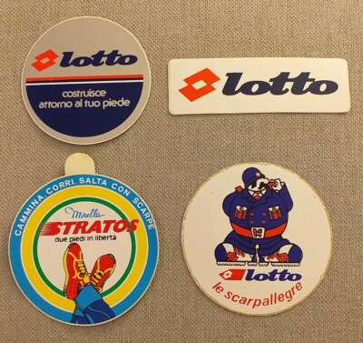 LOTTO Lotto adesivi /sticker Calzature UK
