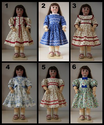 Antique German Twin Doll Dress SFBJ Kestner Halbig Dress Antique Doll