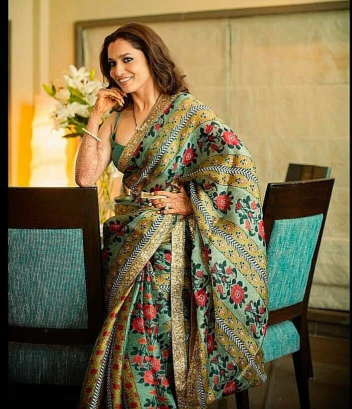 Ethnic silk saree top