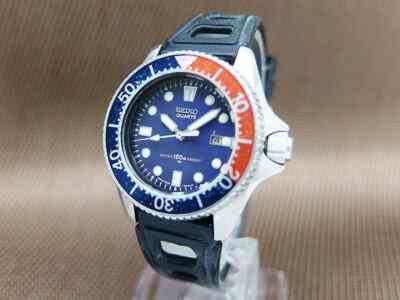 Seiko Diver 150m 2625-001B SS Purple Dial Bidirectional Bezel